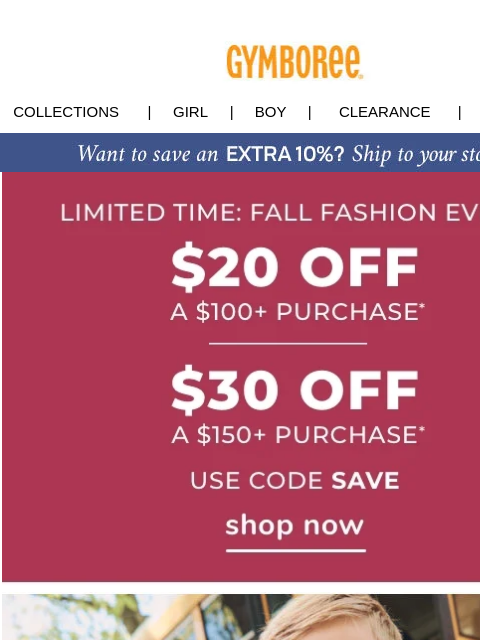 Limited time: $20 off a $100 purchase or $30 off a $150+ purchase. Collections | Girl | Boy | CLEARANCE | GIFT CARDS Shop Now Uniform Uniform Classroom Cutie Classroom Cutie Clearance Gift Cards | My