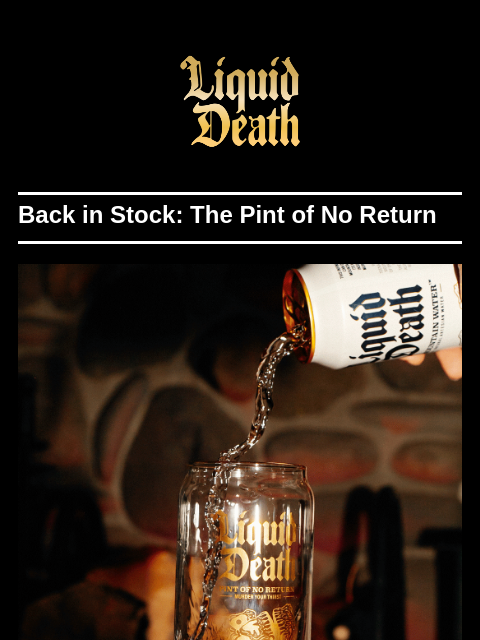 Back in Stock: The Pint of No Return ͏ ͏ ͏ ͏ ͏ ͏ ͏ ͏ ͏ ͏ ͏ ͏ ͏ ͏ ͏ ͏ ͏ ͏ ͏ ͏ ͏ ͏ ͏ ͏ ͏ ͏ ͏ ͏ ͏ ͏ ͏ ͏ ͏ ͏ ͏ ͏ ͏ ͏ ͏ ͏ ͏ ͏ ͏ ͏ ͏ ͏ ͏ ͏ ͏ ͏ ͏ ͏ ͏ ͏ ͏ ͏ ͏ ͏ ͏ ͏ ͏ ͏ ͏ ͏ ͏ ͏ ͏ ͏ ͏ ͏ ͏ ͏ ͏ ͏ ͏ ͏ ͏ ͏ ͏ ͏ ͏ ͏