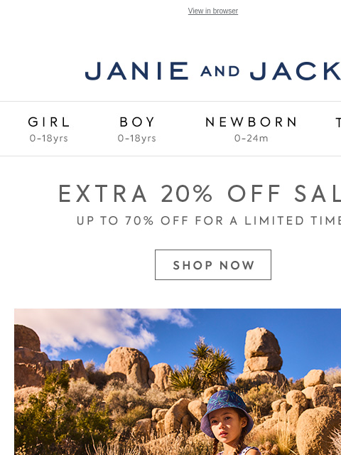 Up to 70% off for a limited time. View in browser Stores Janie and Jack Girl Boy Newborn Tween Janie and Jack Girl Boy Newborn Tween Girl Boy Newborn Girl Newborn Boy Accessories Sale Gift Services