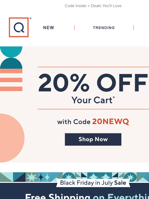 qvcemail newsletter: Unlocked: 20% Off Your Cart