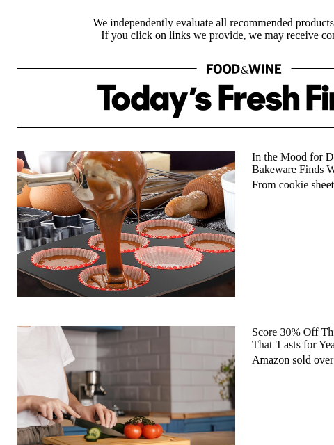 foodandwine newsletter: 30% Off: The Wooden Cutting Board Set That 'Lasts ...
