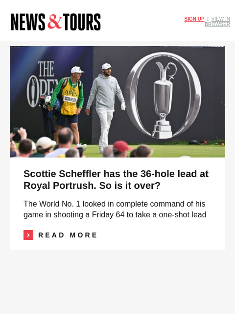 golfdigest newsletter: 8 surprising players who missed the Open cut