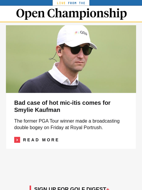 golfdigest newsletter: The problem with the Shane Lowry ruling