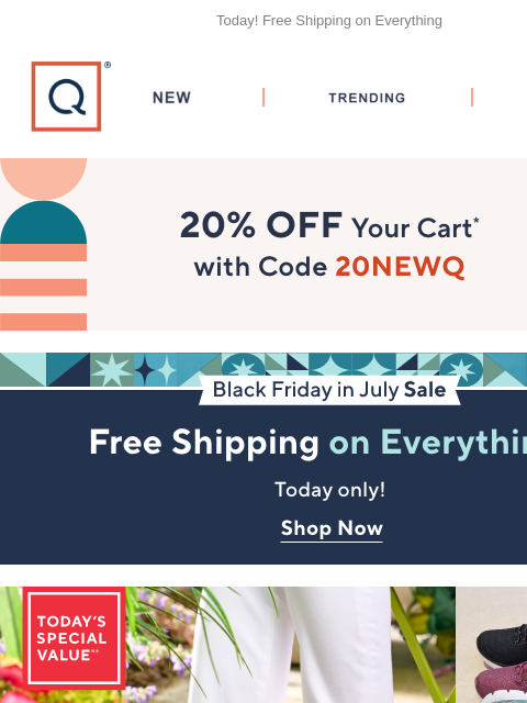 qvcemail newsletter: Skechers Arch Fit + Get 20% Off