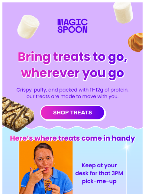 magicspoon newsletter: Your go-to treat for anytime & anywhere