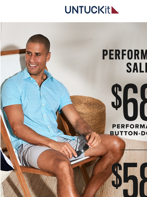 untuckit newsletter: Up To 35% Off: Performance Styles On Sale