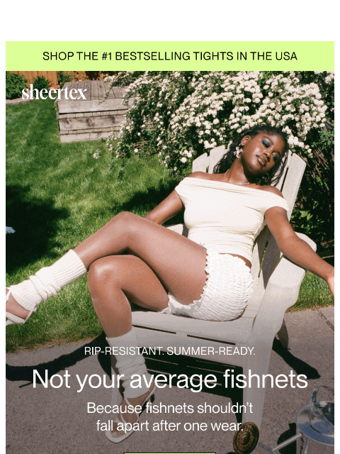 sheertex newsletter: NOT YOUR AVERAGE FISHNETS