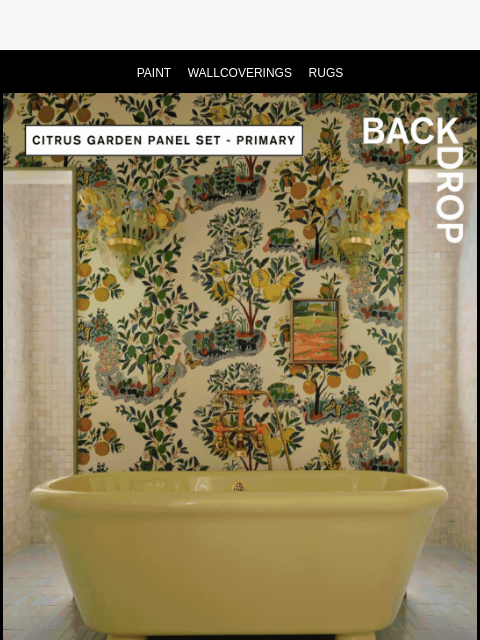 backdrophome newsletter: A LITTLE PAINT. A LOT OF IMPACT.