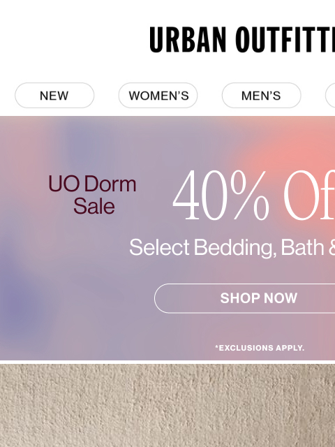 urbanoutfitters newsletter: don’t wait… 40% off is going fast