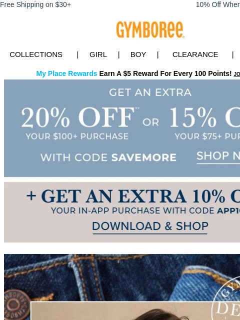 gymboree newsletter: Light or dark wash? Choose your favorite denim sha...