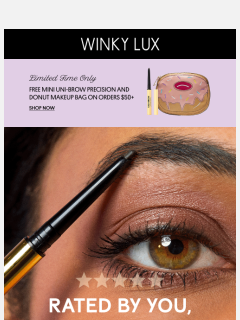 winkylux newsletter: ⭐ 5-Star Brows Are Just a Click Away