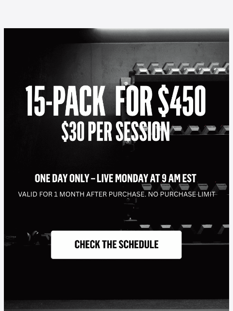 aarmy newsletter: FLASH SALE: 15-Pack for $450 🚨