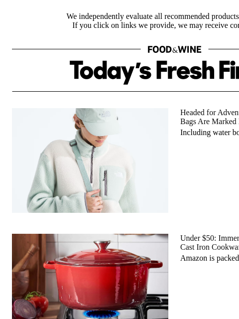 foodandwine newsletter: It's True: This Weekend's Best Kitchen Deals Are A...