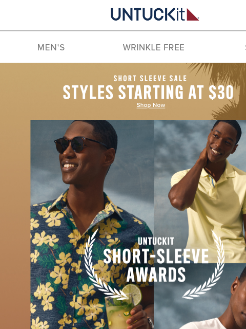 untuckit newsletter: Final Call To Save On Our Hall of Fame Short Sleev...