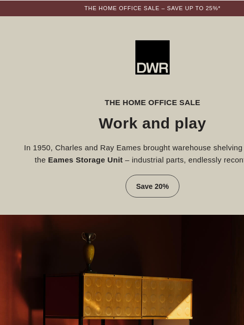 dwr newsletter: Eames essentials that bring play to work