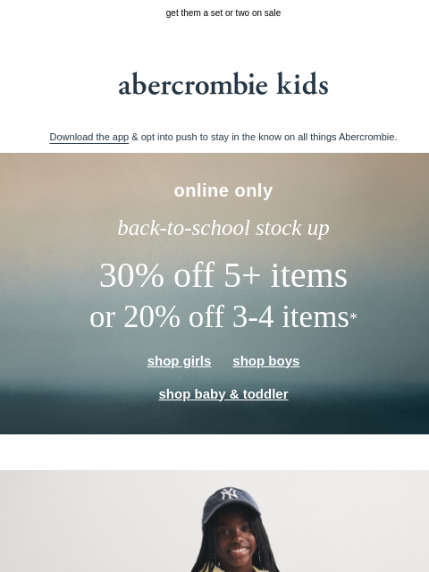 abercrombie newsletter: new comfy sweats are an essential