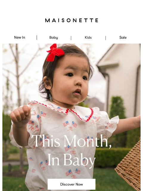 maisonette newsletter: New In Baby, With A Debut