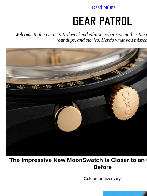 gearpatrol newsletter: This New MoonSwatch Is More Omega-Like Than Ever