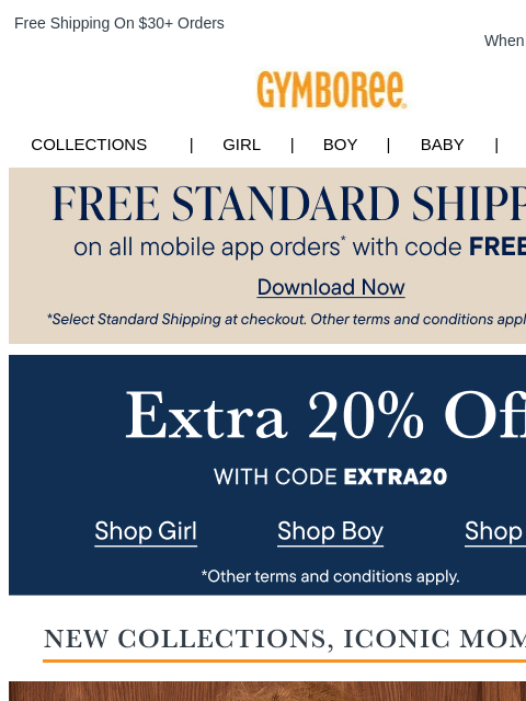 gymboree newsletter: A Season of Firsts Calls for Fully Styled Looks