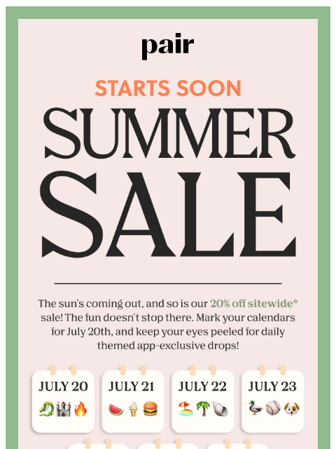 paireyewear newsletter: Our Summer Sale Is About to Shine☀️ 🏷️