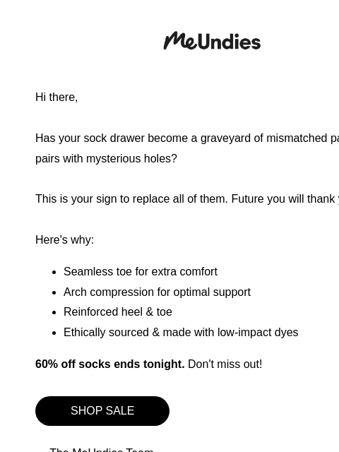 meundies newsletter: The countdown is on ⌛