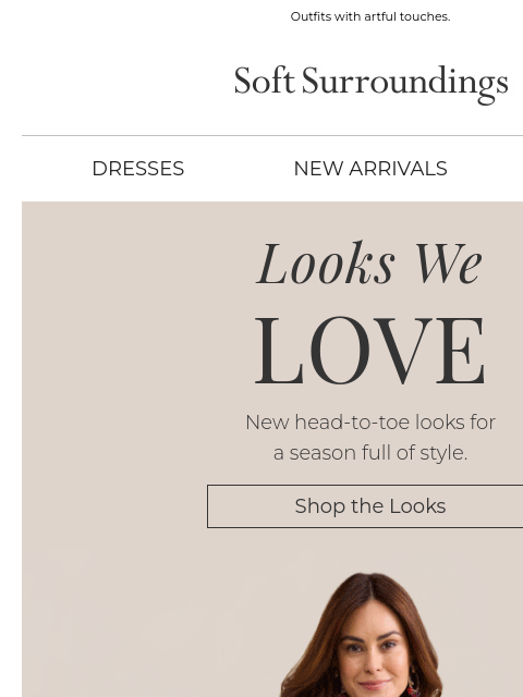 softsurroundings newsletter: New Looks We Love