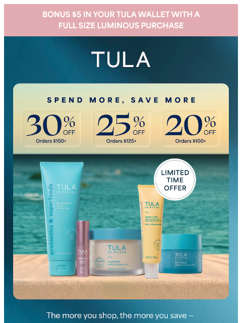 tula newsletter: Bigger carts = bigger savings
