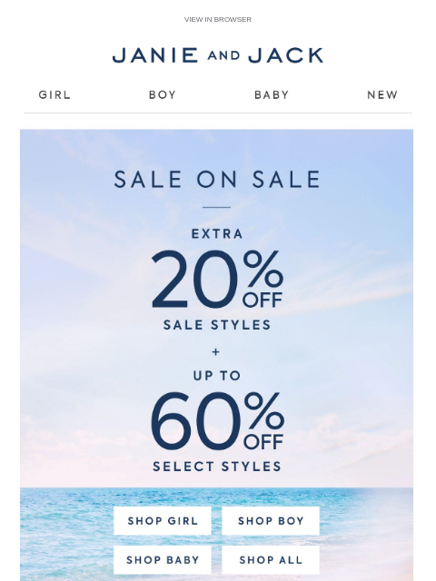 janieandjack newsletter: We don't want you to miss free shipping...