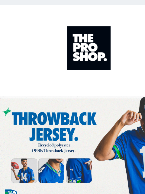 Nostalgic Memories & More to Come View in Browser The Pro Shop Logo Throwback Jersey Image Throwback Jersey Reveal Anniversary Today marks ONE YEAR since we revealed our iconic Throwback Threads.