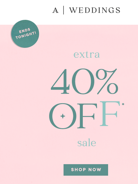 anthropologie newsletter: Extra 40% off ENDS TONIGHT❗