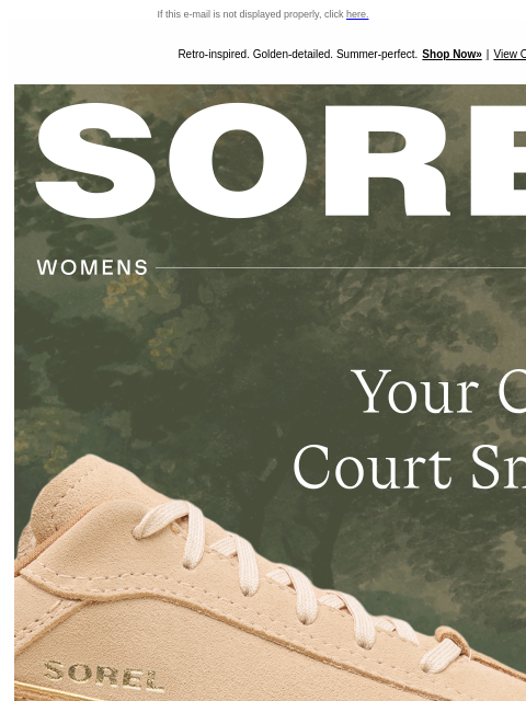 sorel newsletter: The Summer Sneaker