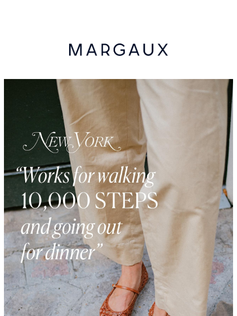 margauxny newsletter: 10,000 steps and dinner in the city
