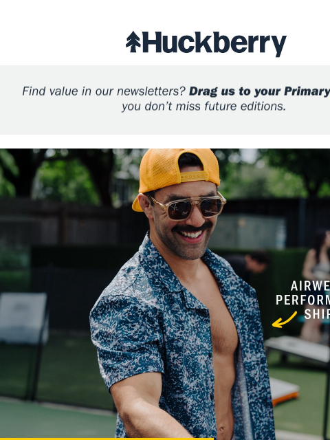 huckberry newsletter: Our Newest Gear Lands Here