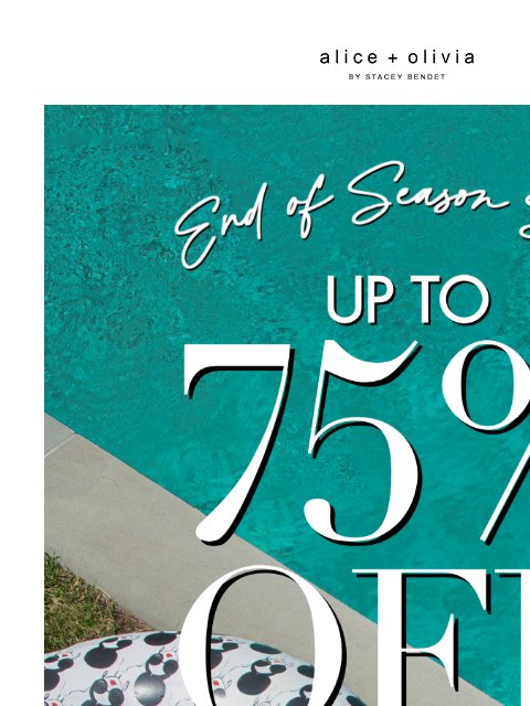 aliceandolivia newsletter: Up to 75% Off Ends Tomorrow ⏳