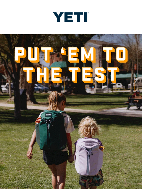 yeti newsletter: Get Ready To Head Back To School