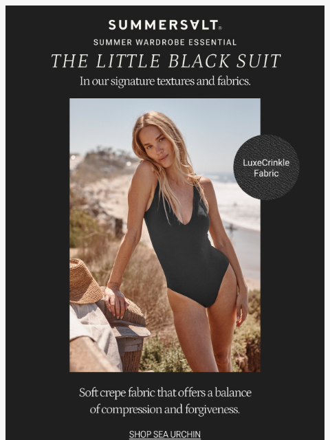 summersalt newsletter: Everyone Needs a Black Suit