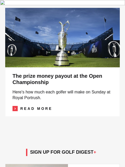 golfdigest newsletter: Sergio Garcia snaps driver