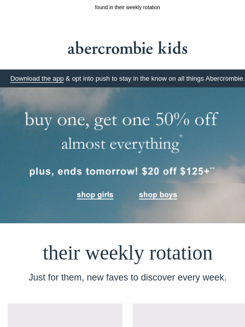 abercrombie newsletter: easiest. outfits. ever.