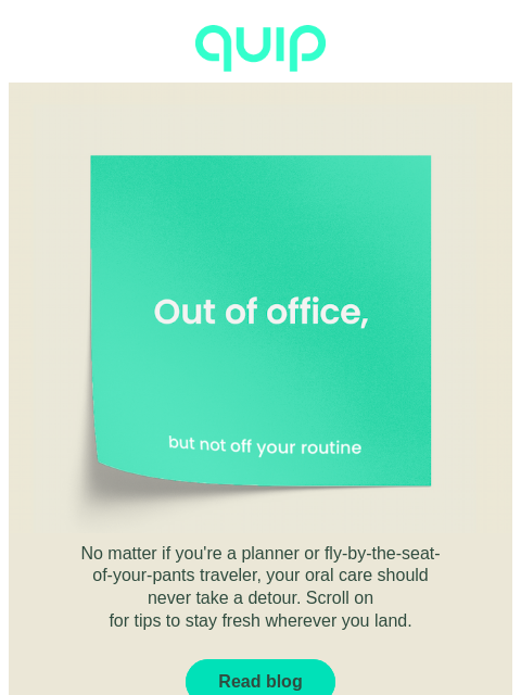 getquip newsletter: 📍Where to next?