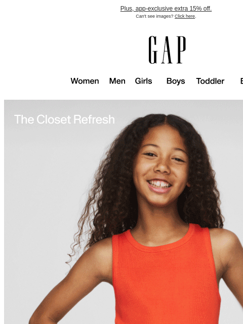 gap newsletter: 50% off bestselling dresses for you
