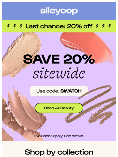 meetalleyoop newsletter: Last chance to save sitewide ⏰