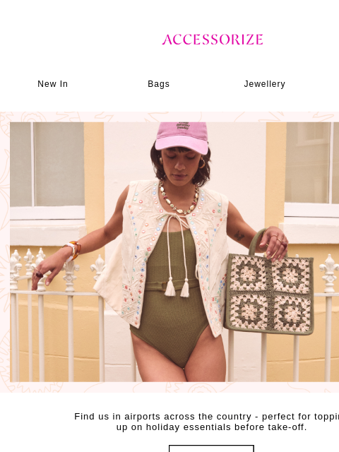 accessorize newsletter: Find us at the airport ✈️ 