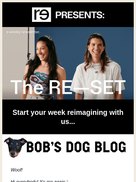 re-website newsletter: The RE—SET ✨ our reimagined sports newsletter ✨