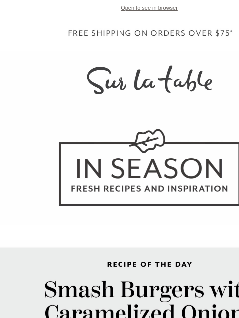 surlatable newsletter: Caramelized. Crispy. Craveable.