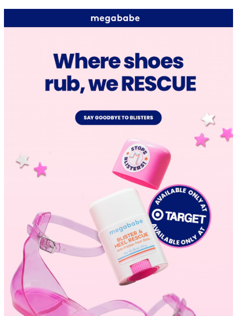 megababebeauty newsletter: Get Blister & Heel Rescue FAST🏃‍♀️
