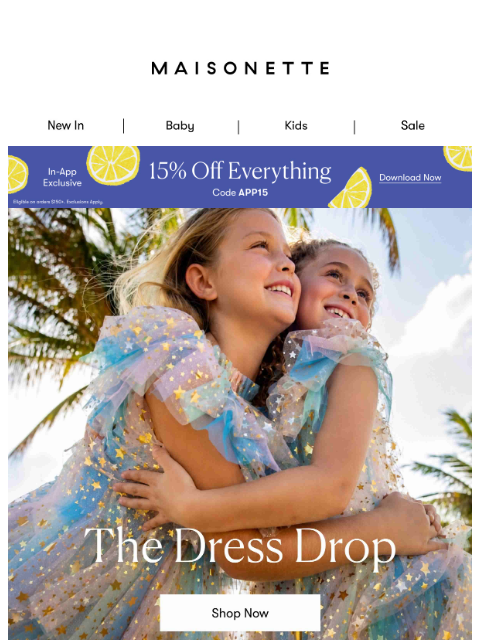 maisonette newsletter: Fresh Dresses, from Baby To Mom