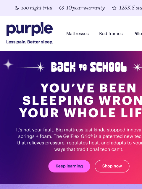 purple newsletter: Class is in session. Today’s topic: the GelFlex Gr...