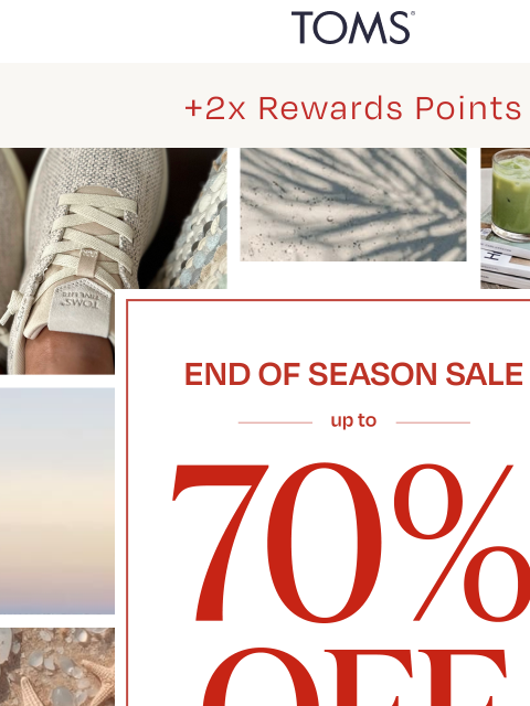 toms newsletter: Sneakers: Up to 70% Off 👟