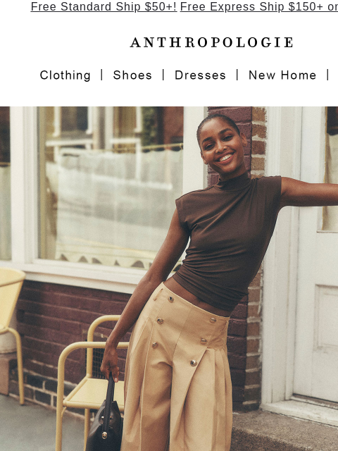 anthropologie newsletter: fall preview: funnel necks, suede, plaid.