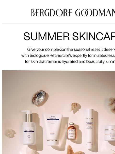 bergdorfgoodman newsletter: Summer Radiance: New Biologique Recherche Skincare